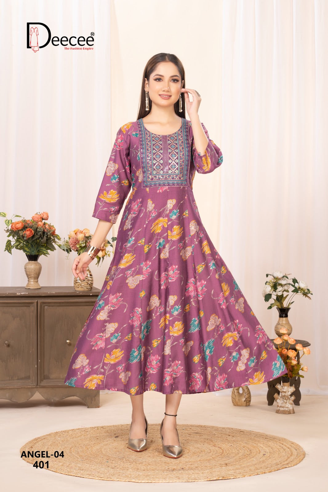 Angel Vol 4 Deecee Vatican Anarkali Kurtis Exporter Gujarat