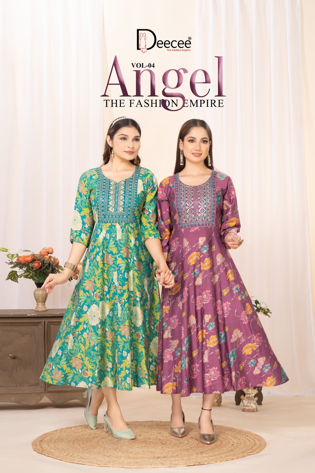Angel Vol 4 Deecee Vatican Anarkali Kurtis Exporter Gujarat