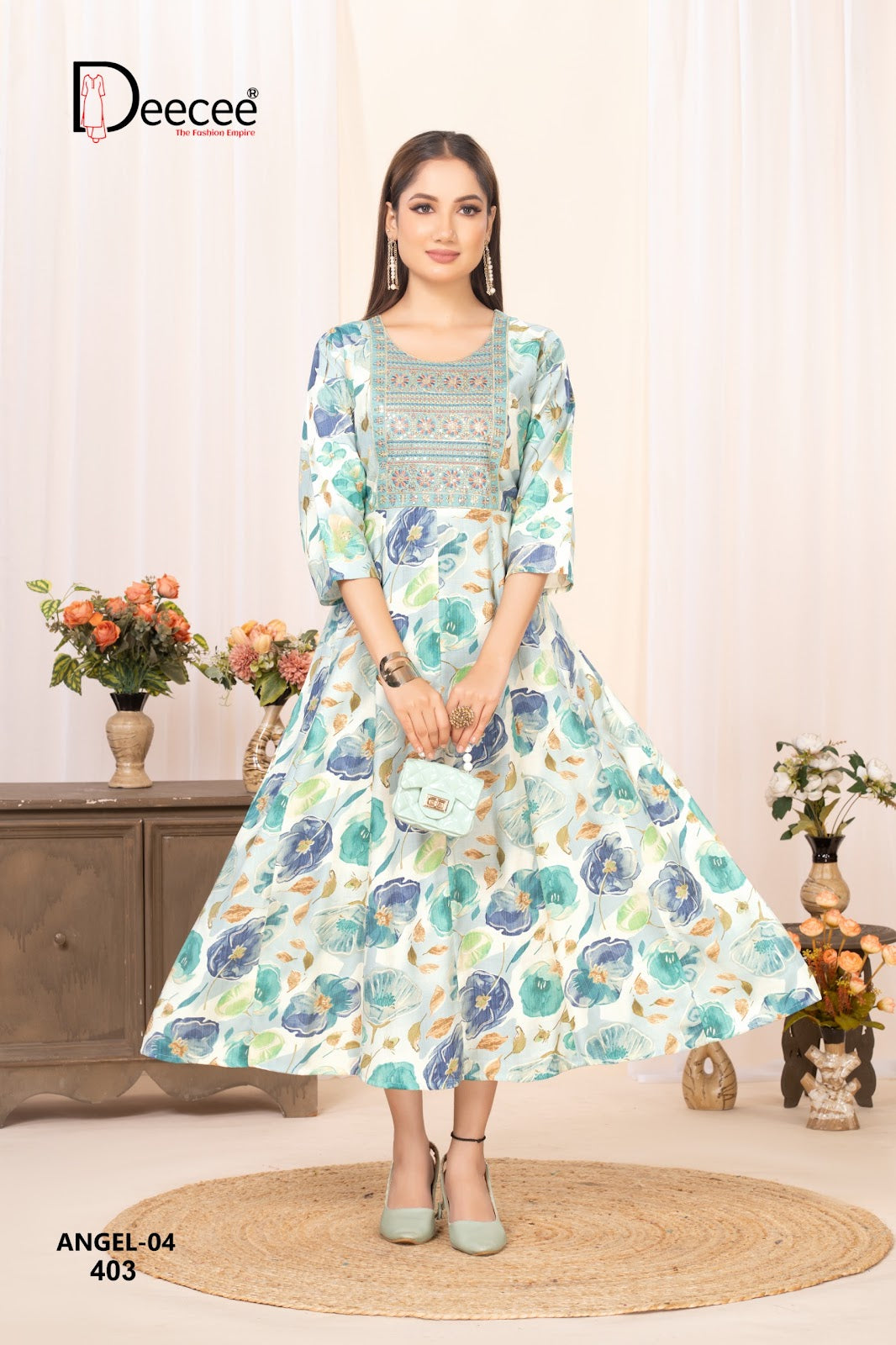 Angel Vol 4 Deecee Vatican Anarkali Kurtis Exporter Gujarat