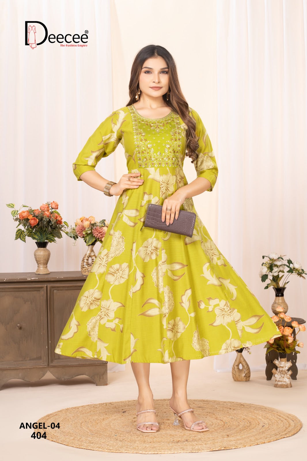 Angel Vol 4 Deecee Vatican Anarkali Kurtis Exporter Gujarat
