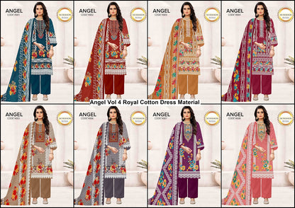 Angel Vol 4 Royal Cotton Dress Material Manufacturer Ahmedabad
