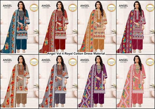 Angel Vol 4 Royal Cotton Dress Material Manufacturer Ahmedabad