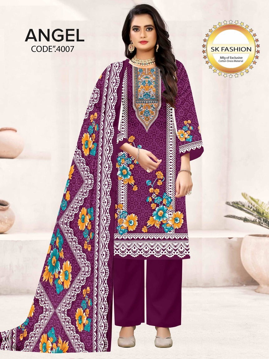 Angel Vol 4 Royal Cotton Dress Material Manufacturer Ahmedabad
