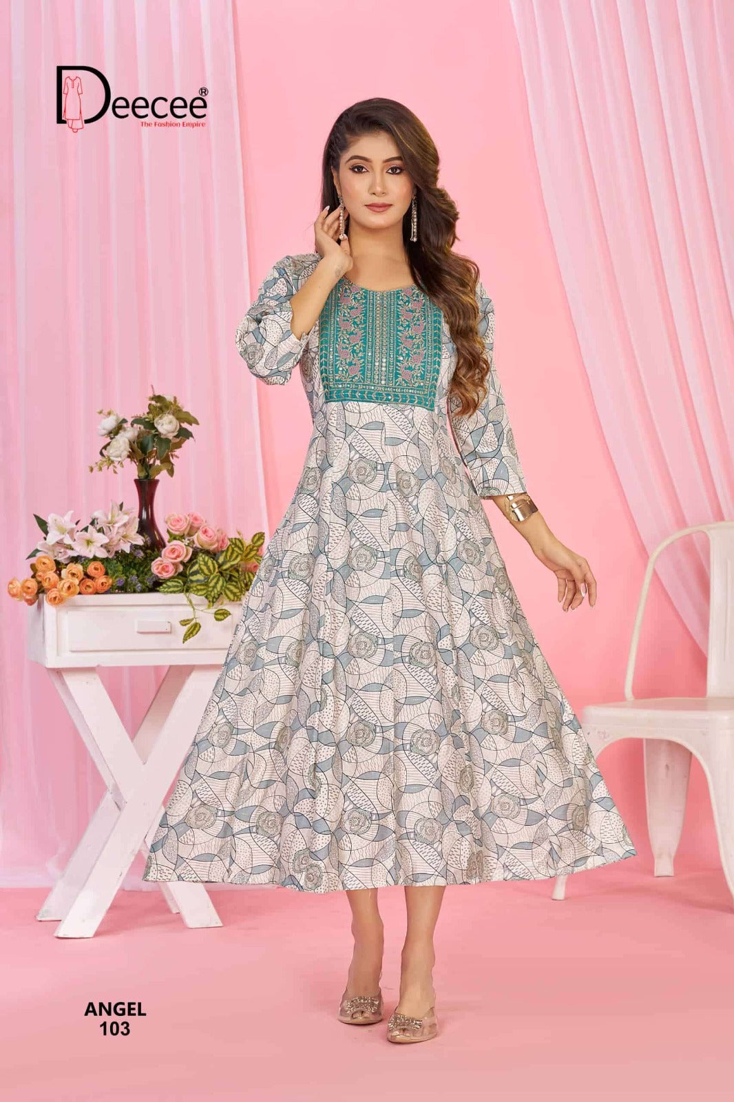 Angel Vol 6 Deecee Vatican Anarkali Kurtis Exporter Gujarat