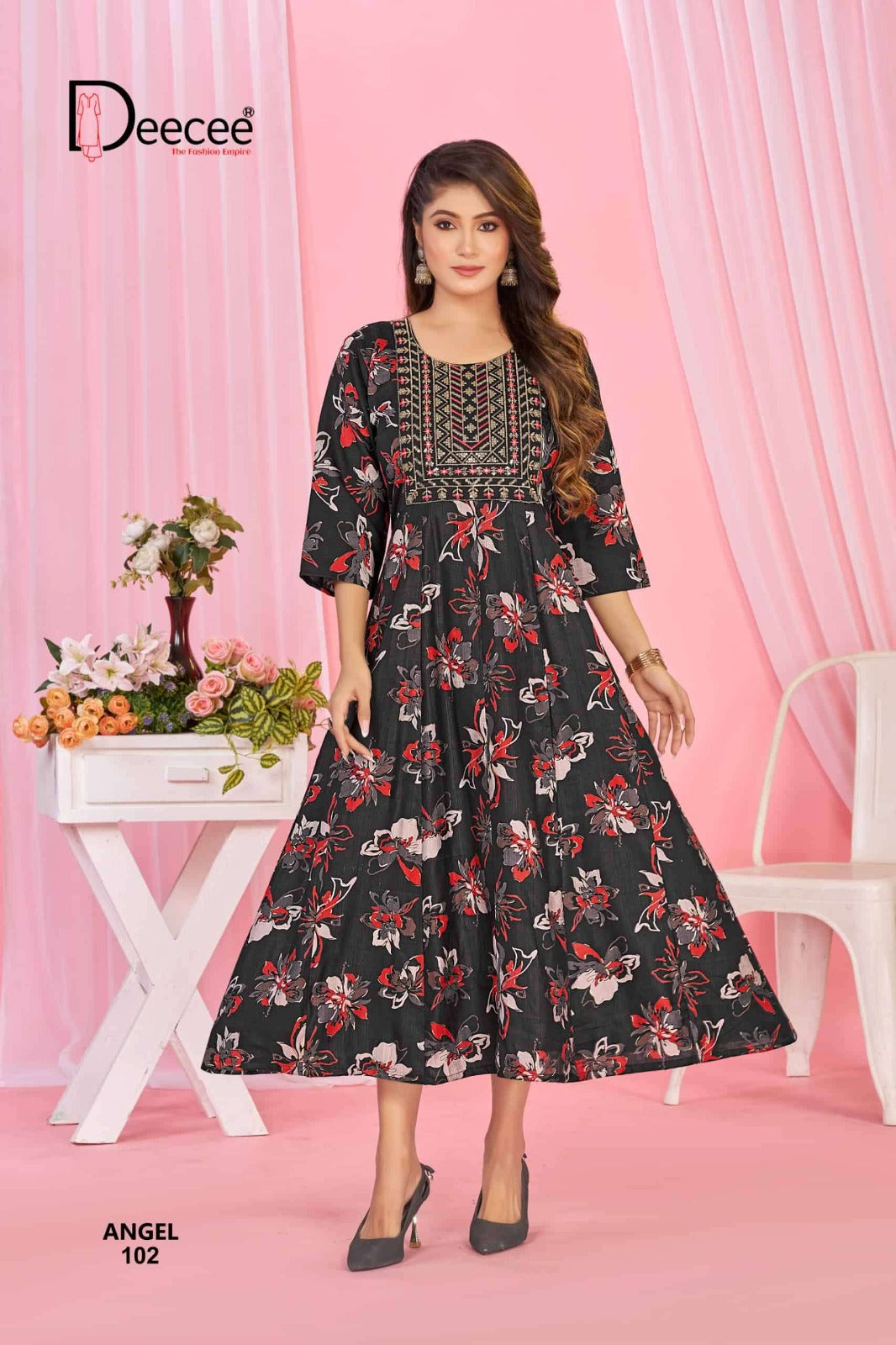 Angel Vol 6 Deecee Vatican Anarkali Kurtis Exporter Gujarat