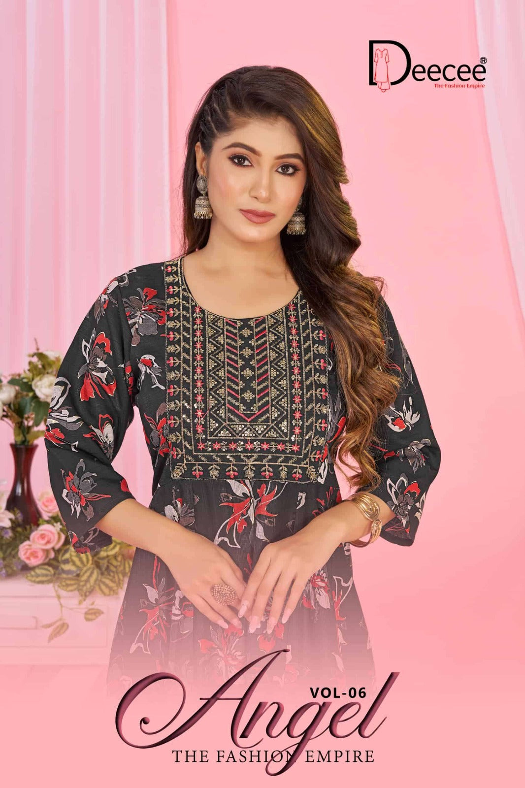 Angel Vol 6 Deecee Vatican Anarkali Kurtis Exporter Gujarat