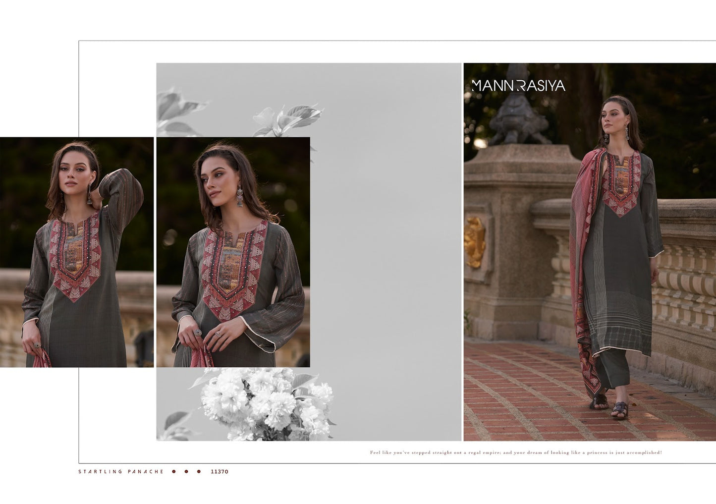 Angelica Mannrasiya Pure Muslin Pant Style Suits Wholesale Price
