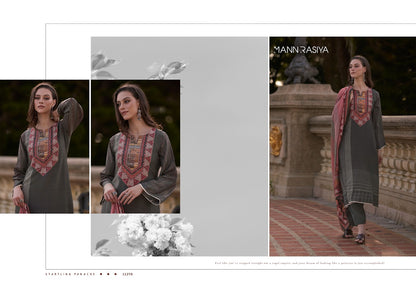 Angelica Mannrasiya Pure Muslin Pant Style Suits Wholesale Price