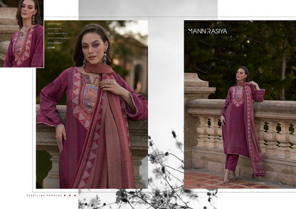 Angelica Mannrasiya Pure Muslin Pant Style Suits Wholesale Price
