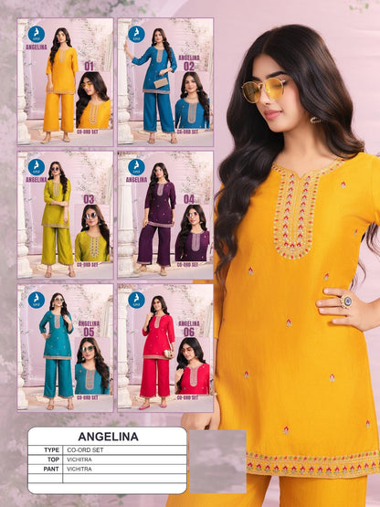 Angelina Kaya Vichitra Co Ord Set Wholesale Price