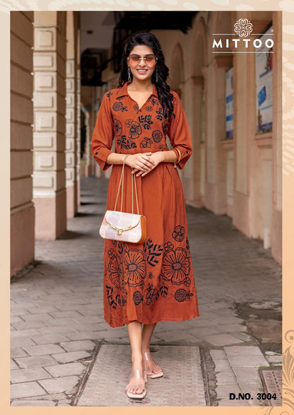 Angoori Mittoo Rayon One Piece Exporter India