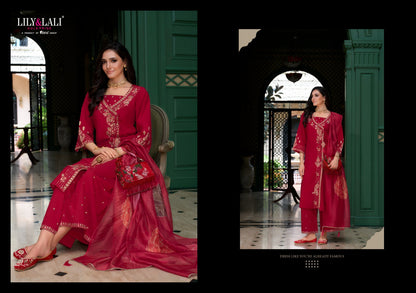 Angrakhha Lily Lali Roman Silk Readymade Plazzo Style Suits Manufacturer Gujarat