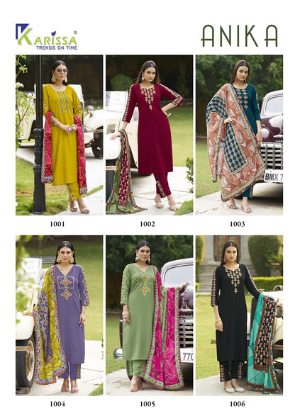 Anika Karissa Premium Readymade Pant Style Suits Supplier Gujarat