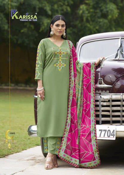 Anika Karissa Premium Readymade Pant Style Suits Supplier Gujarat