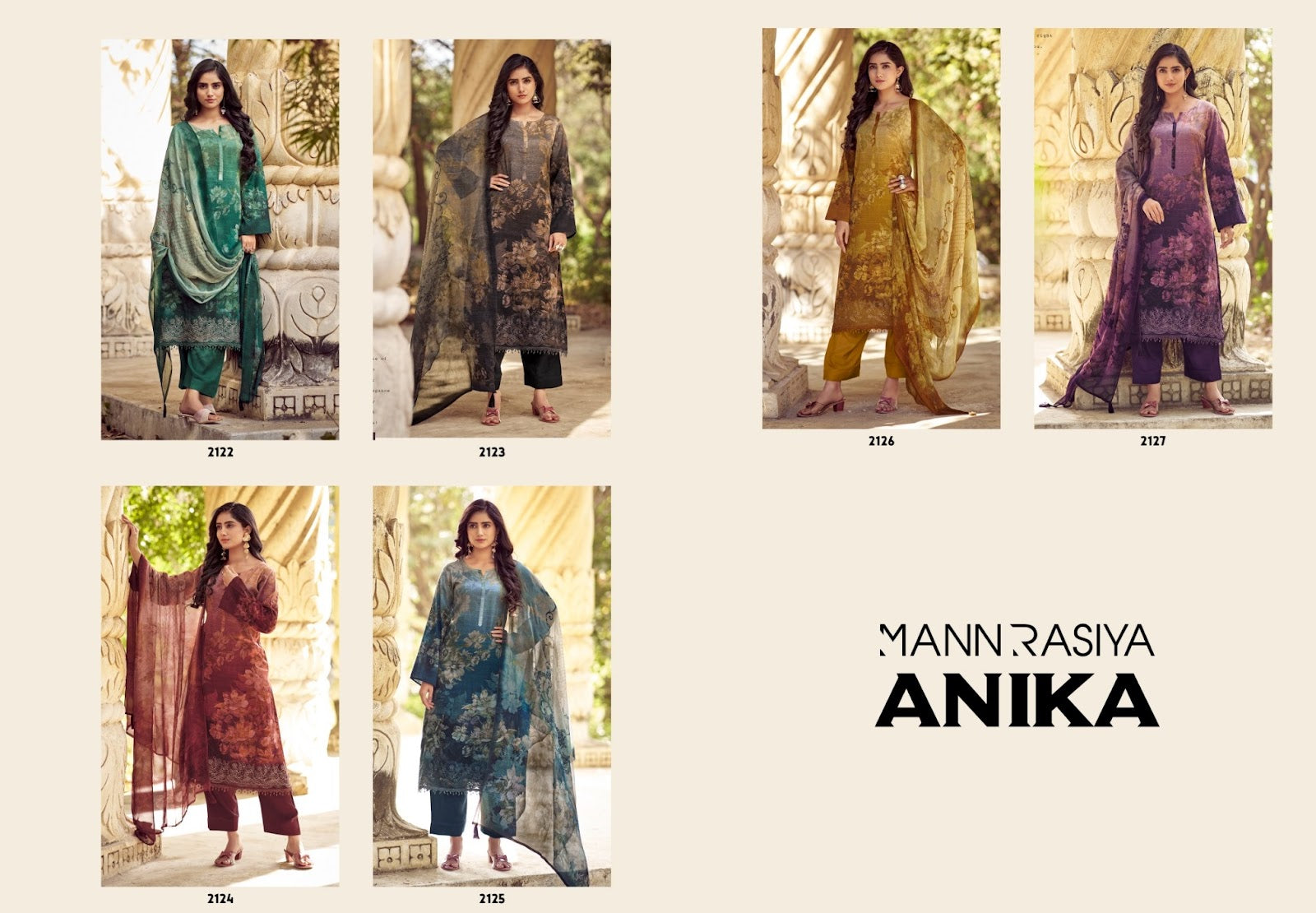Anika Mannrasiya Pure Jaam Pant Style Suits Wholesale