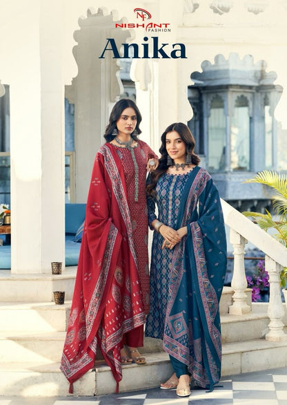 Anika Nishant Fashion Jam Silk Pant Style Suits Wholesale Rate