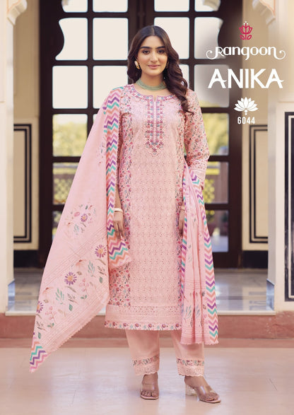 Anika Rangoon Cotton Readymade Pant Style Suits Wholesaler