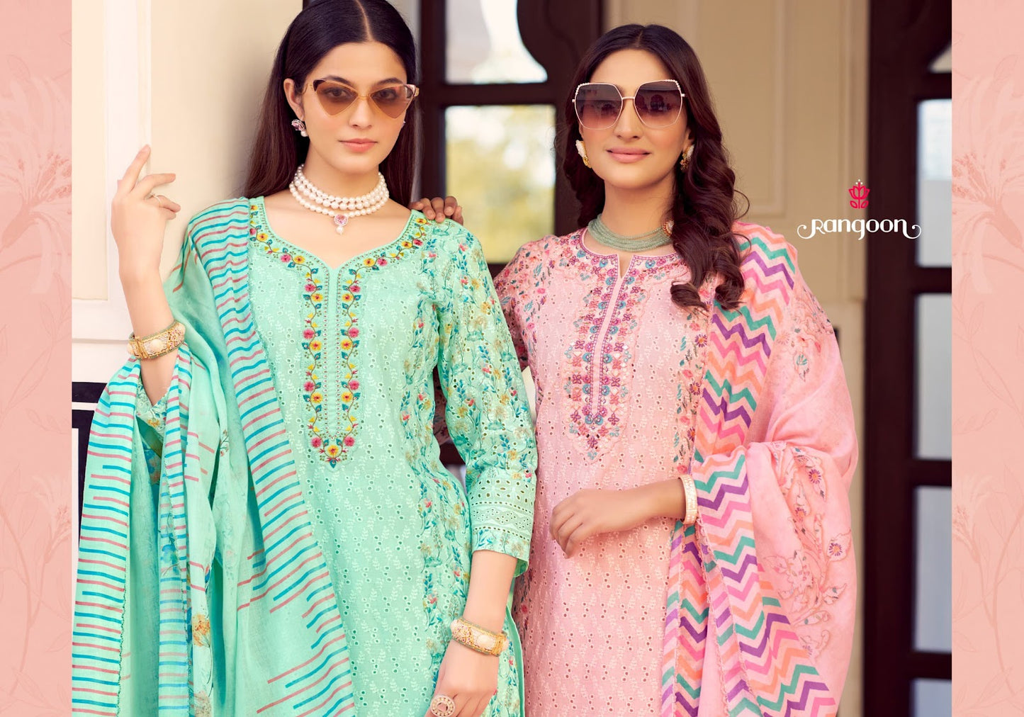 Anika Rangoon Cotton Readymade Pant Style Suits Wholesaler