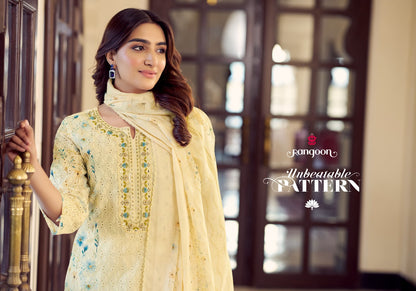 Anika Rangoon Cotton Readymade Pant Style Suits Wholesaler