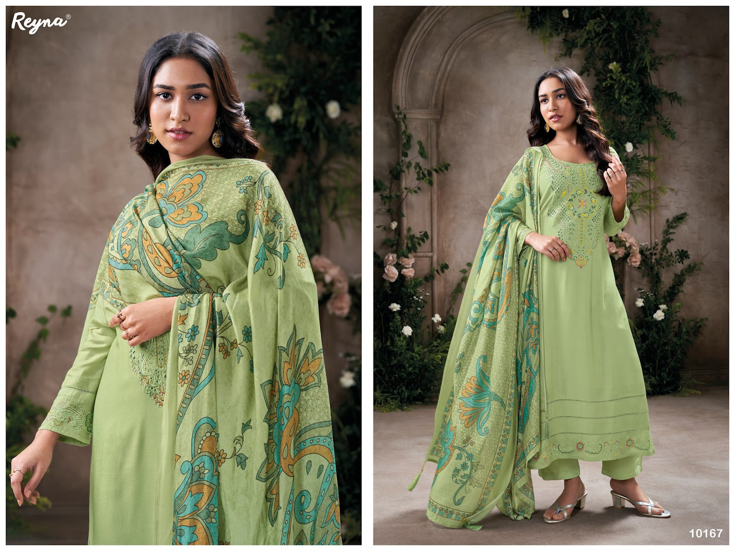Anika Reyna Pure Cotton Pant Style Suits Wholesaler Ahmedabad