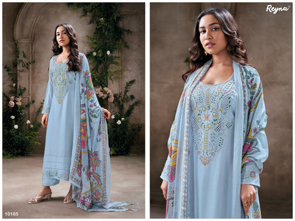 Anika Reyna Pure Cotton Pant Style Suits Wholesaler Ahmedabad