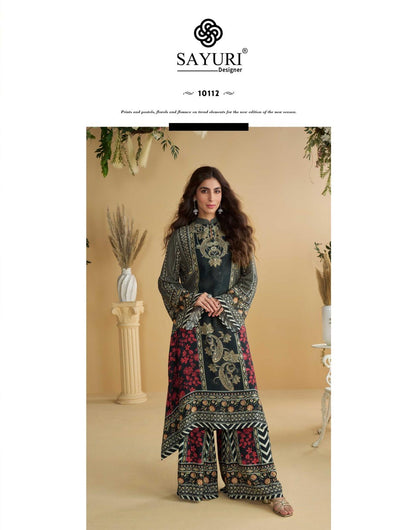 Anika Sayuri Natural Crepe Pakistani Readymade Suits Exporter