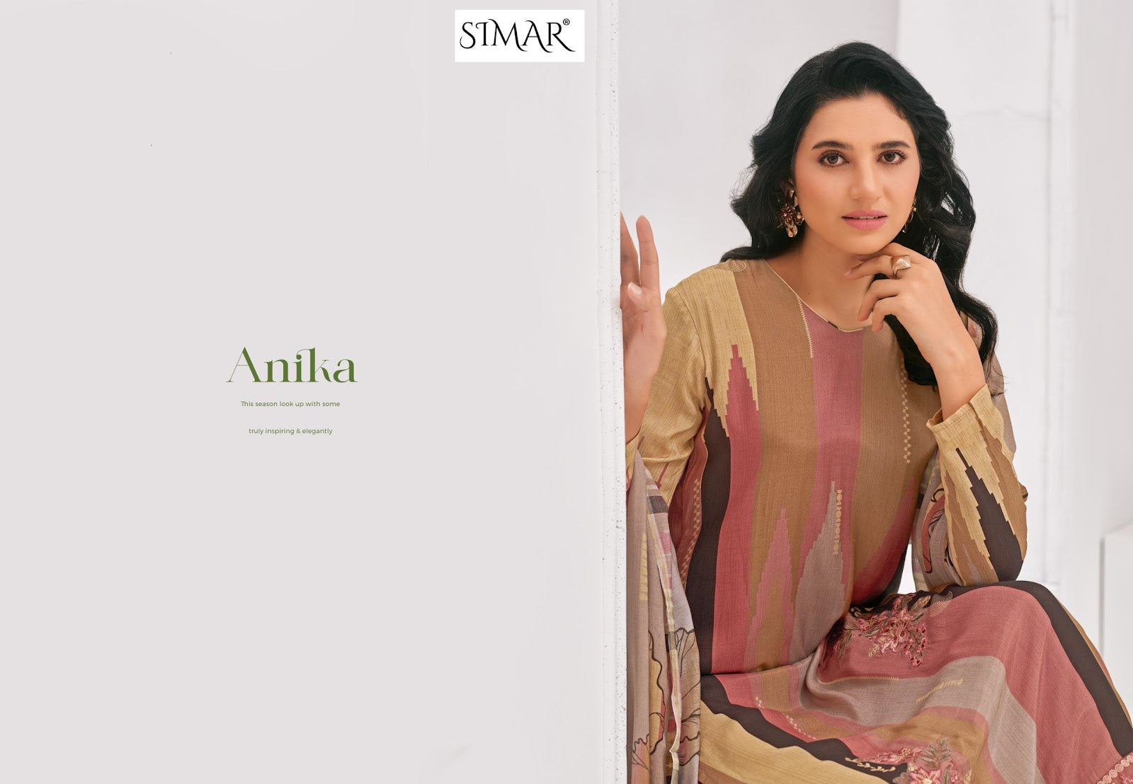 Anika Simar Pure Viscose Pant Style Suits Wholesale Price