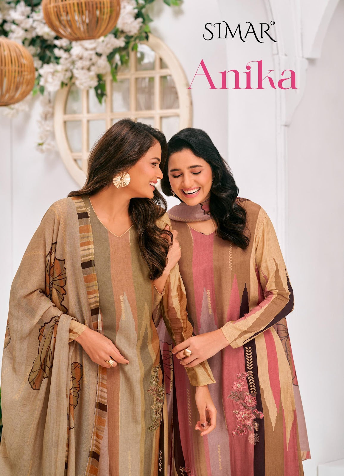 Anika Simar Pure Viscose Pant Style Suits Wholesale Price