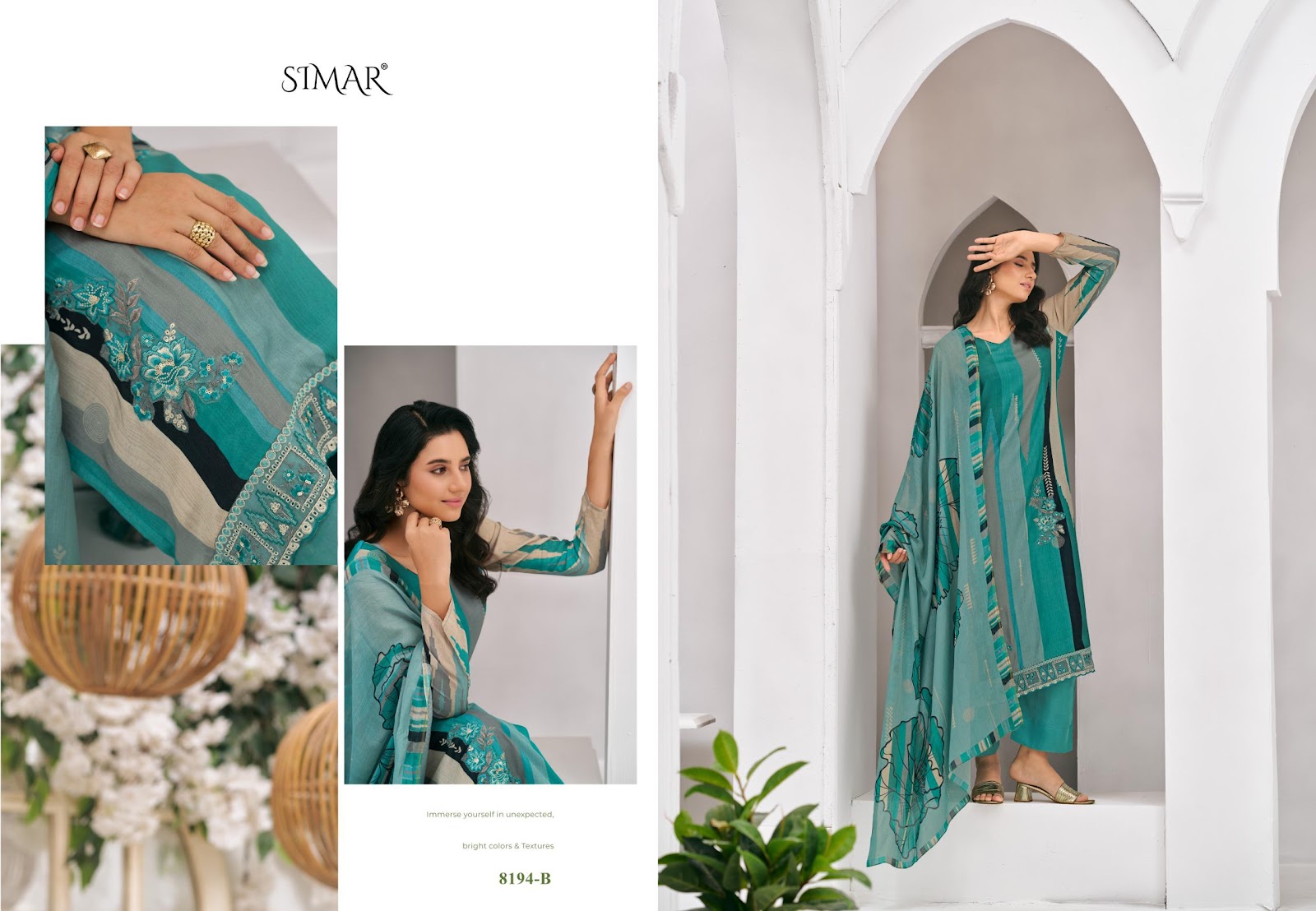 Anika Simar Pure Viscose Pant Style Suits Wholesale Price