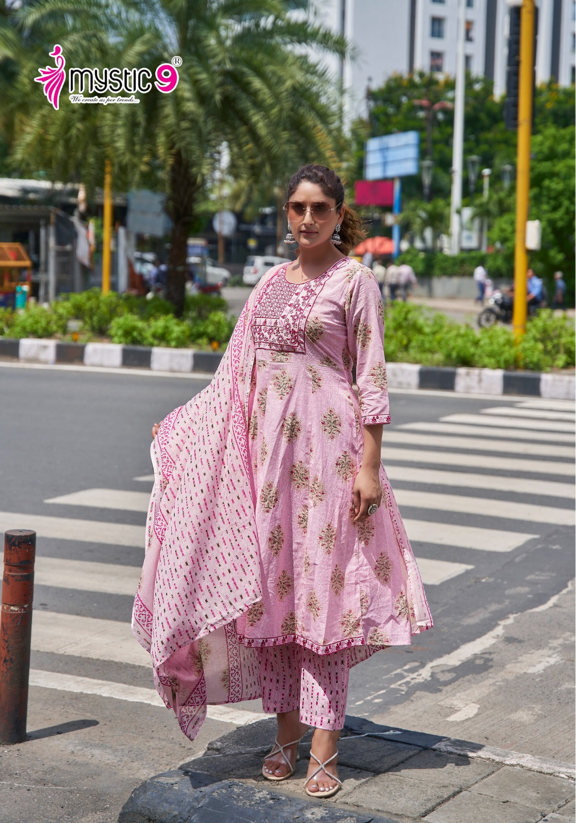 Anika Vol 1 Mystic 9 Readymade Cotton Pant Suits Exporter Gujarat
