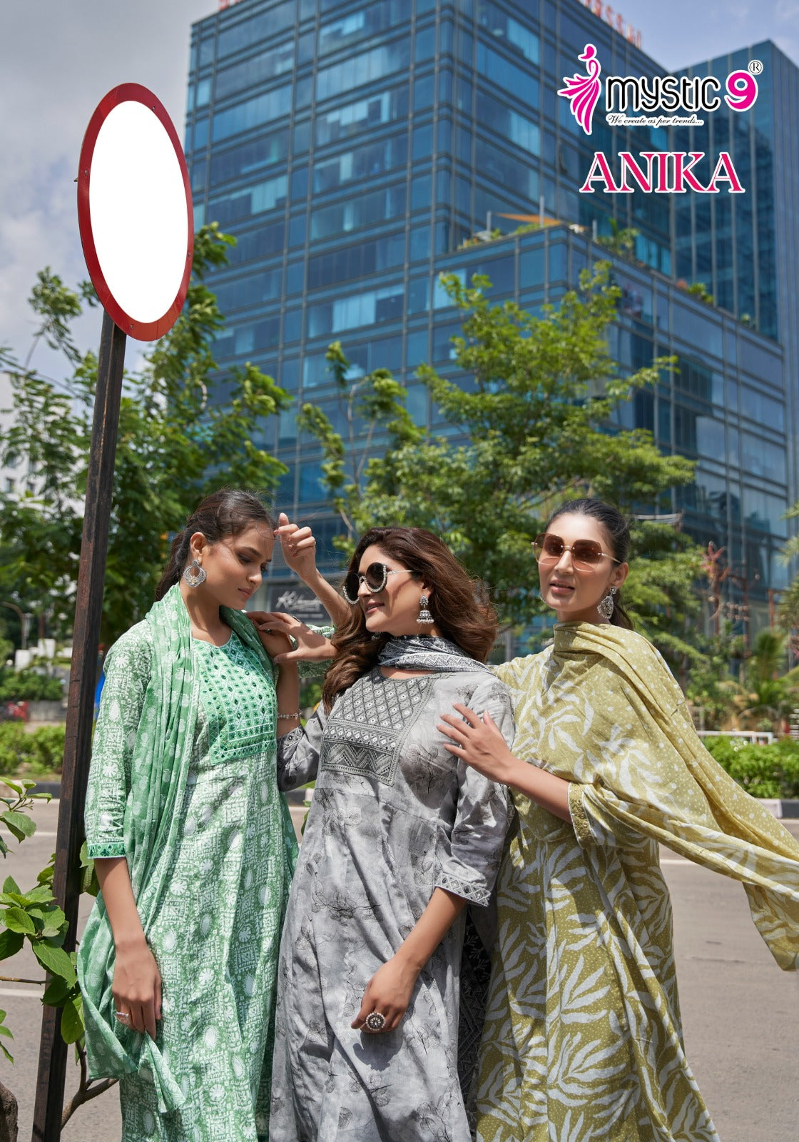 Anika Vol 1 Mystic 9 Readymade Cotton Pant Suits Exporter Gujarat