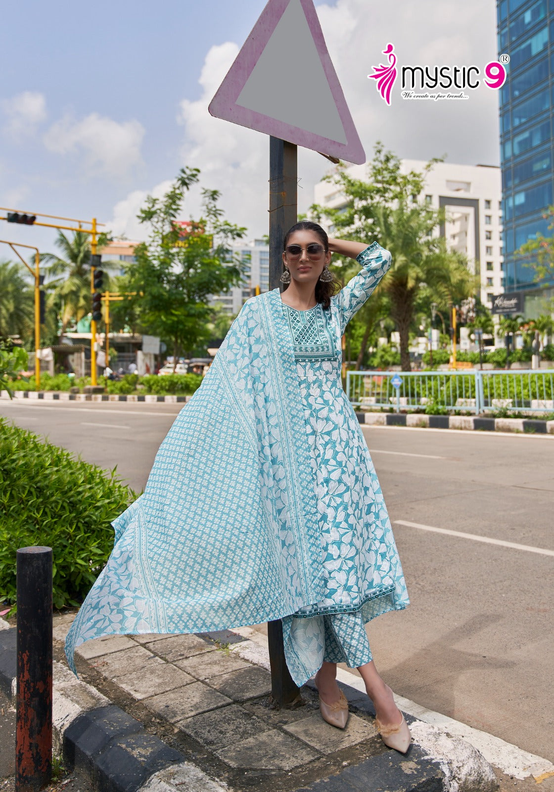 Anika Vol 1 Mystic 9 Readymade Cotton Pant Suits Exporter Gujarat