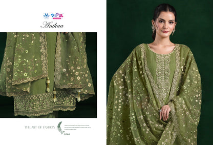 Anikaa Vipul Chiffon Pant Style Suits Supplier