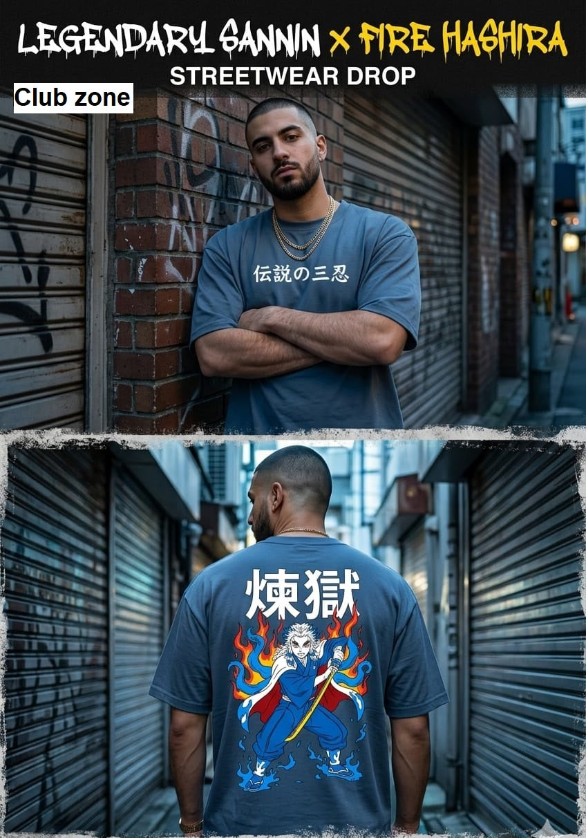 Anime Series Club Zone Looper Mens Tshirts Wholesaler India