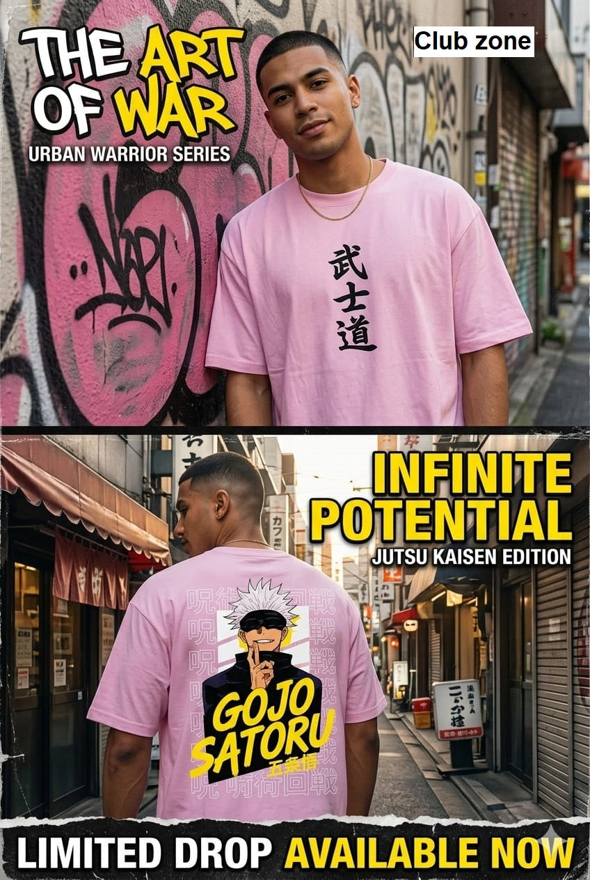 Anime Series Club Zone Looper Mens Tshirts Wholesaler India