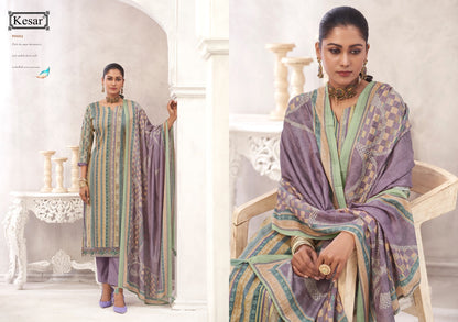 Anisha Kesar Karachi Prints Pure Lawn Pant Style Suits Exporter Gujarat