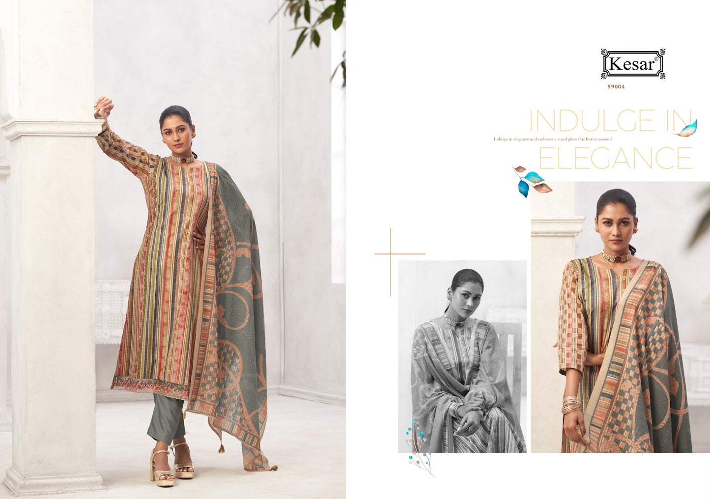 Anisha Kesar Karachi Prints Pure Lawn Pant Style Suits Exporter Gujarat