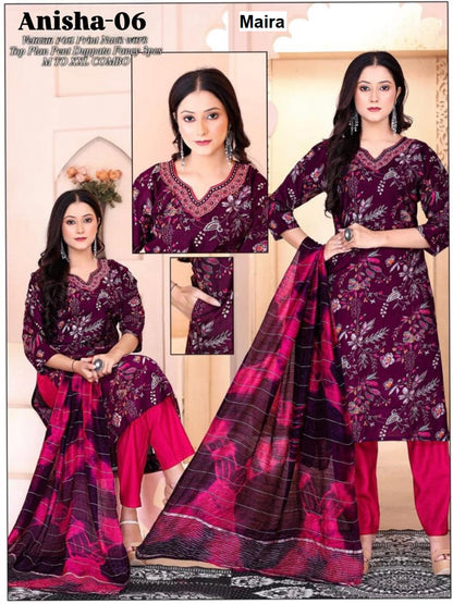 Anisha Maira Vetican Readymade Pant Style Suits Exporter