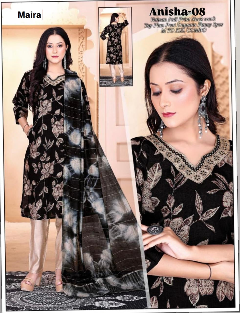 Anisha Maira Vetican Readymade Pant Style Suits Exporter