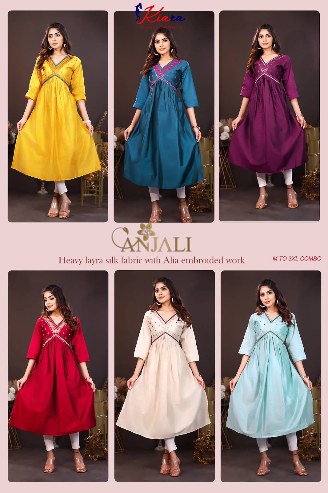 Anjali Kiara Silk Kurtis Wholesale Rate