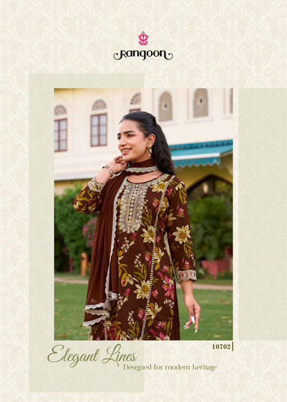 Anjali Rangoon Cotton Cambric Readymade Plazzo Style Suits Exporter India