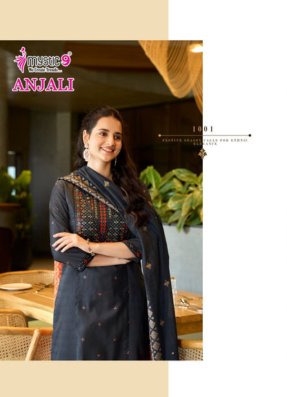 Anjali Vol 1 Mystic 9 Gadwal Readymade Pant Style Suits Wholesaler Ahmedabad