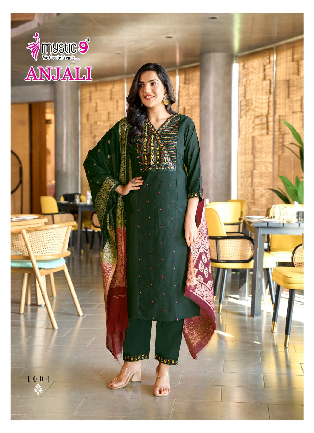 Anjali Vol 1 Mystic 9 Gadwal Readymade Pant Style Suits Wholesaler Ahmedabad