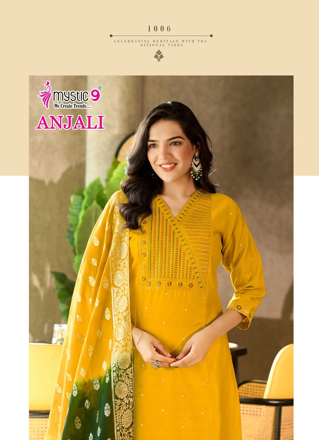 Anjali Vol 1 Mystic 9 Gadwal Readymade Pant Style Suits Wholesaler Ahmedabad