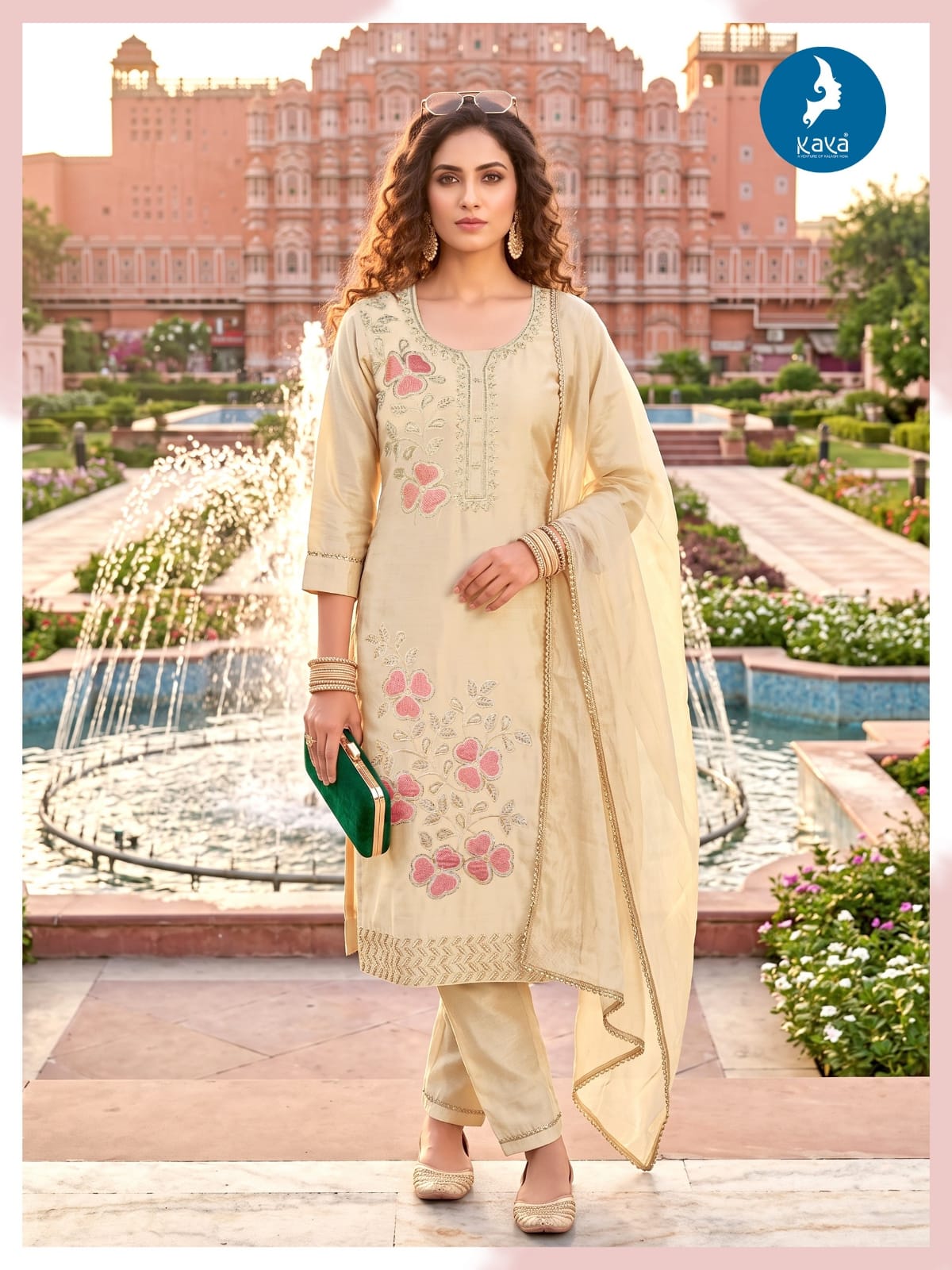 Anjani Plus Size Kaya Roman Readymade Pant Style Suits Wholesale Price