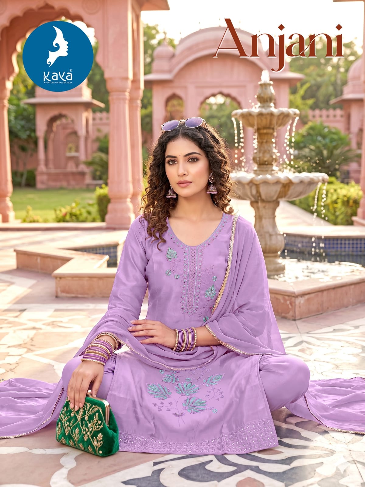 Anjani Plus Size Kaya Roman Readymade Pant Style Suits Wholesale Price