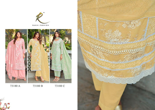 Anjelina Rakhi Fashion Pure Viscose Pant Style Suits