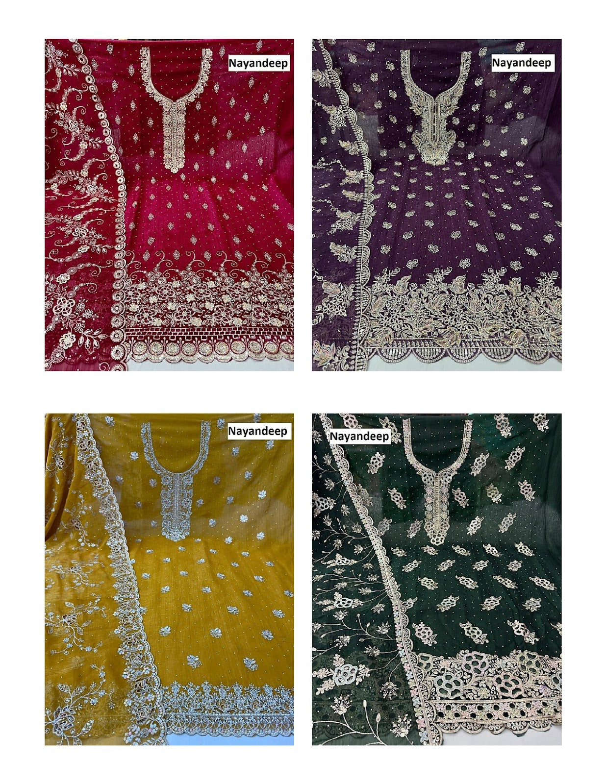 Anju Nayandeep Silk Salwar Suits Manufacturer Gujarat