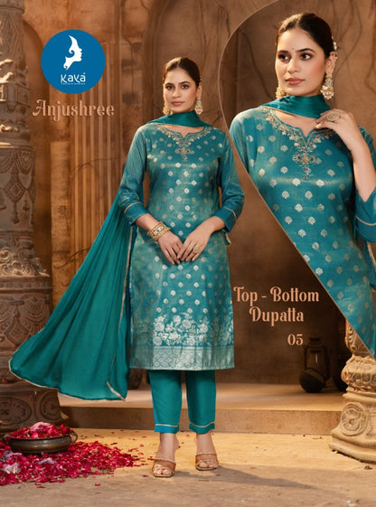 Anjushree Kaya Viscose Readymade Pant Style Suits Wholesale Rate