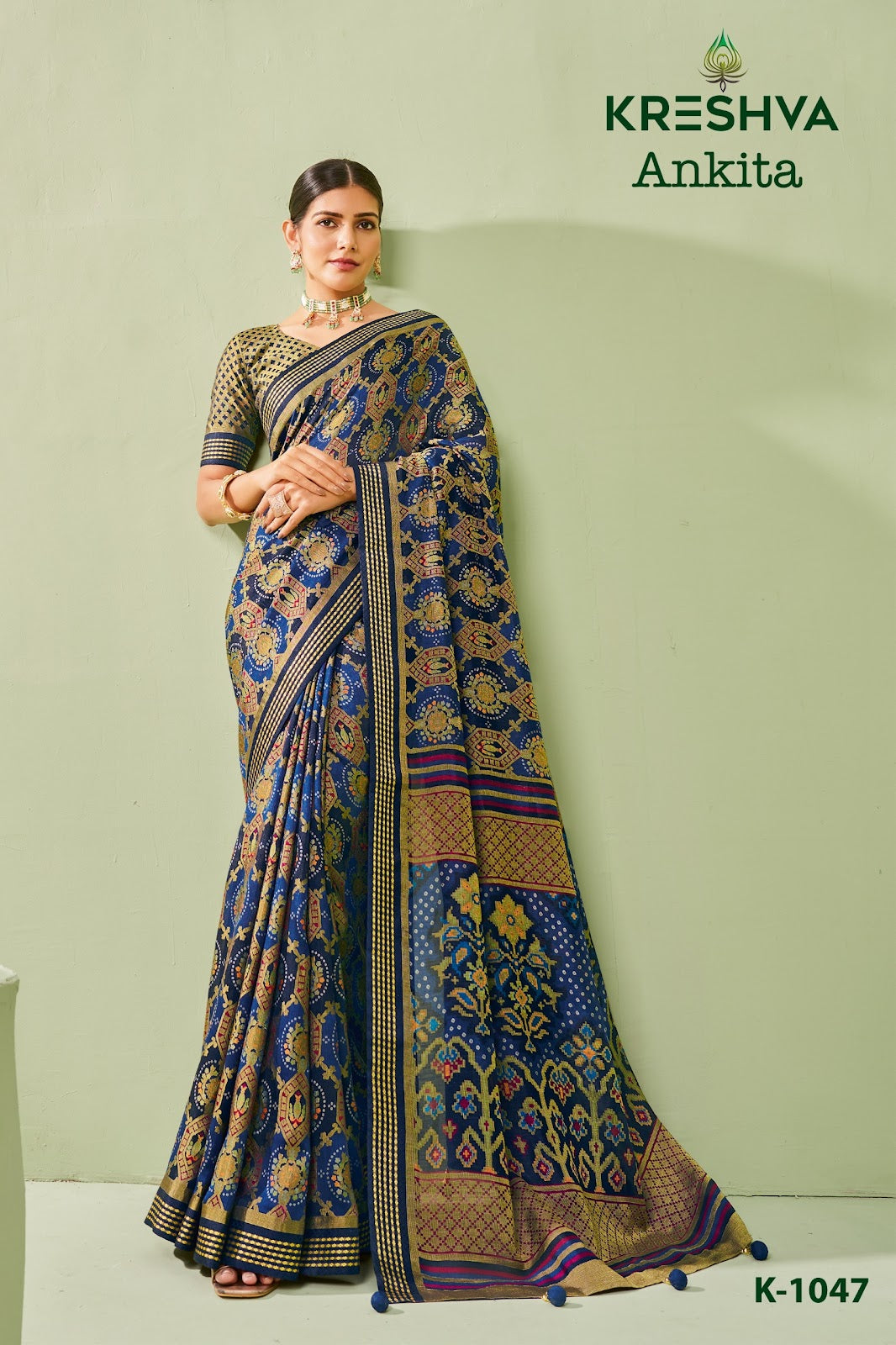 Ankita Kreshva Georgette Sarees Manufacturer Ahmedabad